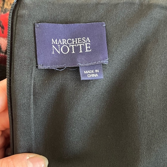 Marchesa Notte Floral Gown - Picture 9 of 9